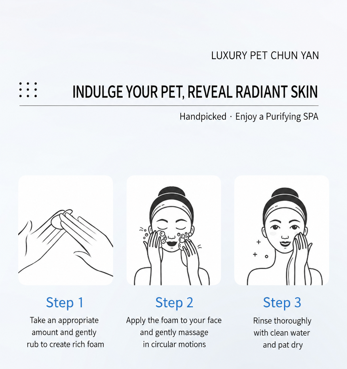 PRO FEAU Amino Acid Hydrating Facial Cleanser – Gentle pH-Balanced Foaming Face Wash with Hyaluronic Acid