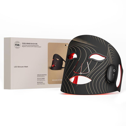 GLOW Wireless LED Face Mask，Portable and Rechargeable