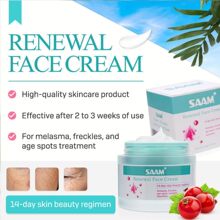 Saam Renewal Face Cream is suitable for moisturizing skin and addressing melasma.