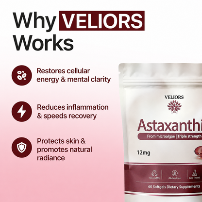 VELIORS Astaxanthin - 12mg Softgels