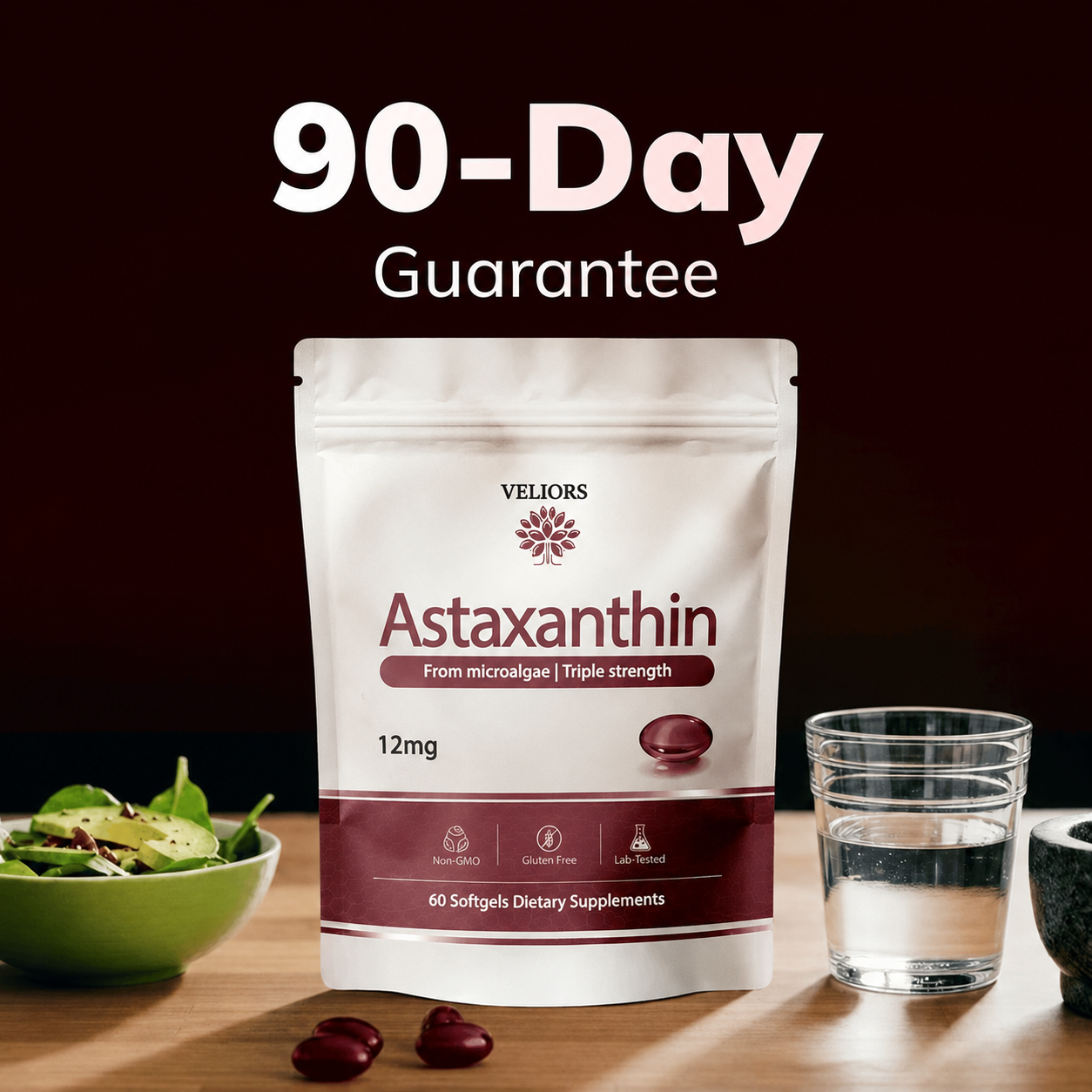 VELIORS Astaxanthin - 12mg Softgels