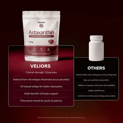 VELIORS Astaxanthin - 12mg Softgels