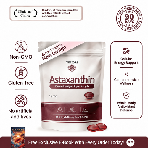VELIORS Astaxanthin - 12mg Softgels